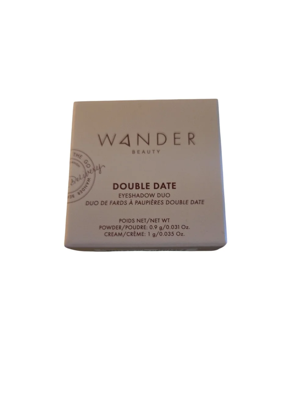NWT Wander Beauty Double Date Eyeshadow Duo Smitten Swoon Warm Amber Rich Bronze